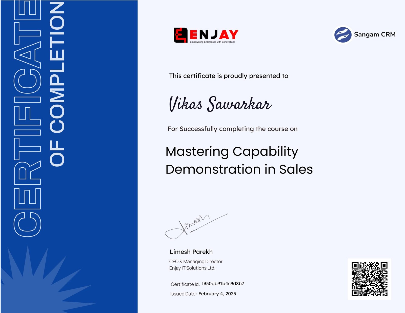 2025.02.04 Mastering Capability Demonstration in Sales Vikas scaled